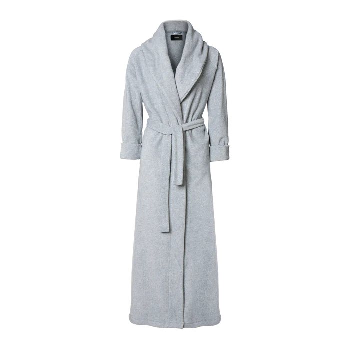 Light grey - MOUNT EVEREST fleece bathrobe