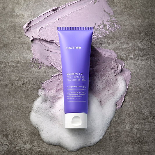 Mulberry Pore Tightening Clay Mask to Foam