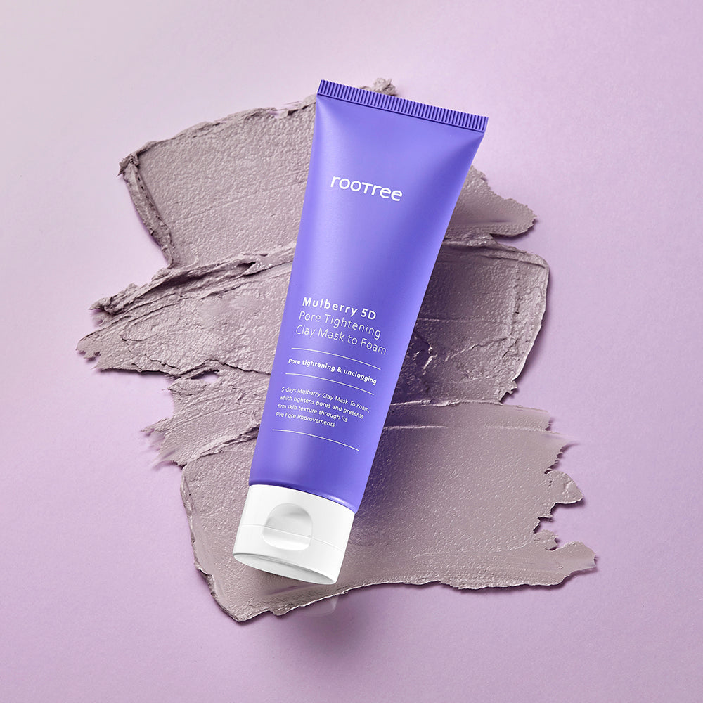 Mulberry Pore Tightening Clay Mask to Foam
