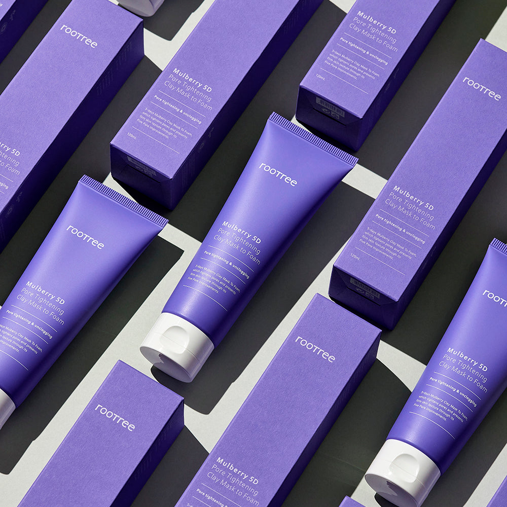 Mulberry Pore Tightening Clay Mask to Foam